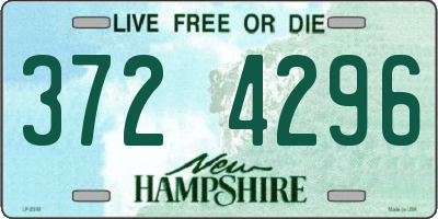 NH license plate 3724296