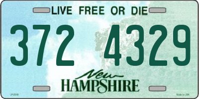 NH license plate 3724329