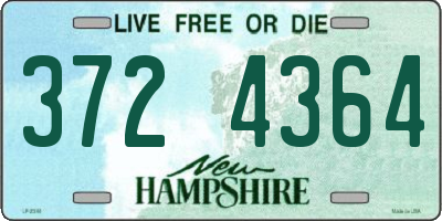 NH license plate 3724364