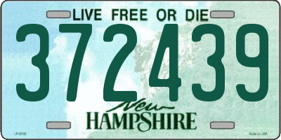 NH license plate 372439