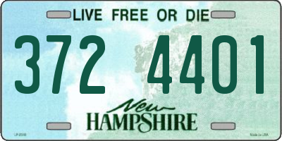 NH license plate 3724401