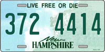 NH license plate 3724414
