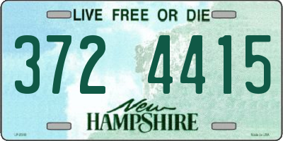 NH license plate 3724415