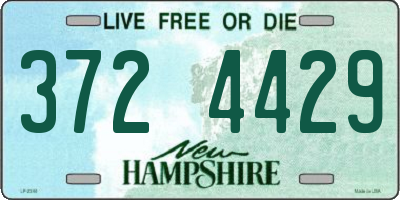 NH license plate 3724429