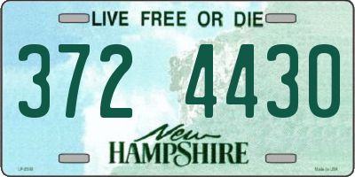 NH license plate 3724430