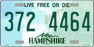 NH license plate 3724464