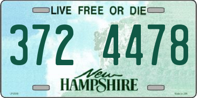 NH license plate 3724478