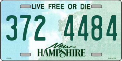 NH license plate 3724484