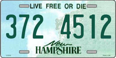 NH license plate 3724512