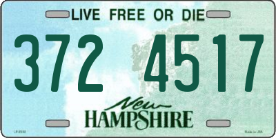 NH license plate 3724517