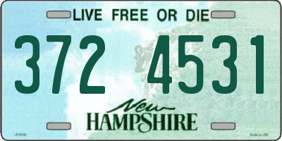 NH license plate 3724531