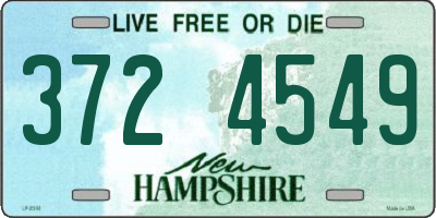 NH license plate 3724549