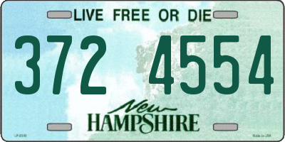 NH license plate 3724554