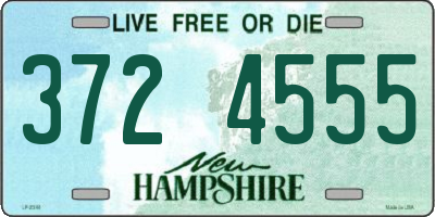 NH license plate 3724555