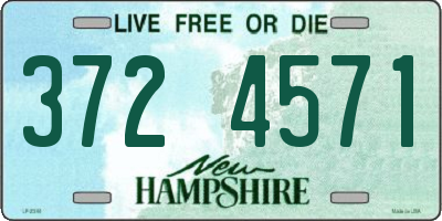 NH license plate 3724571