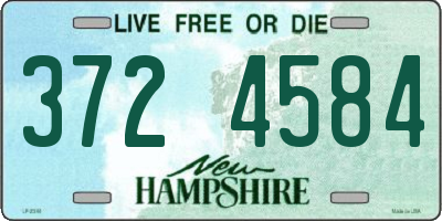 NH license plate 3724584