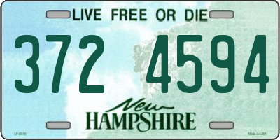 NH license plate 3724594