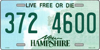 NH license plate 3724600