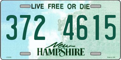 NH license plate 3724615