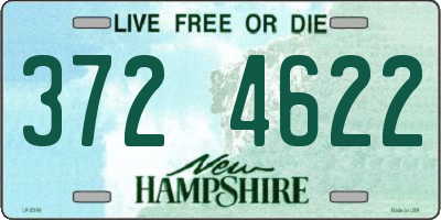 NH license plate 3724622