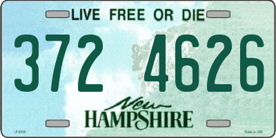 NH license plate 3724626