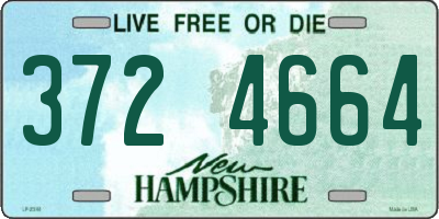 NH license plate 3724664