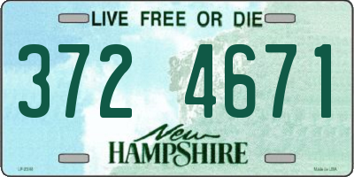 NH license plate 3724671