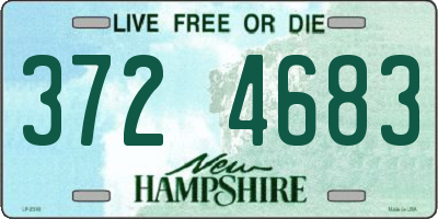 NH license plate 3724683