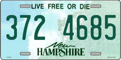 NH license plate 3724685