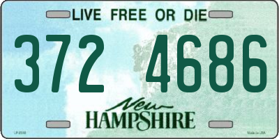 NH license plate 3724686
