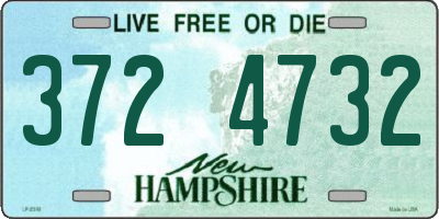 NH license plate 3724732