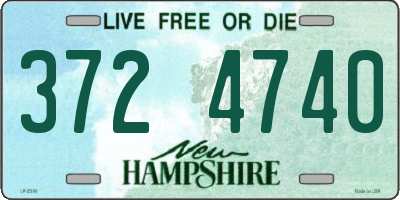 NH license plate 3724740