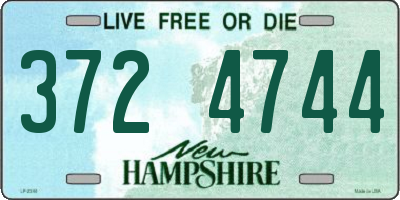 NH license plate 3724744