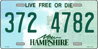 NH license plate 3724782