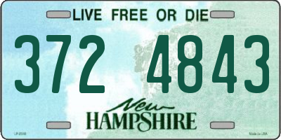 NH license plate 3724843