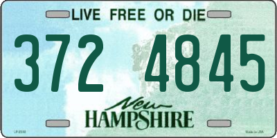 NH license plate 3724845