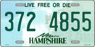 NH license plate 3724855