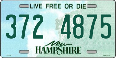 NH license plate 3724875