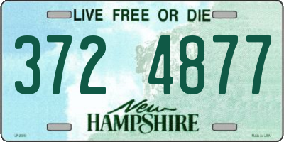 NH license plate 3724877