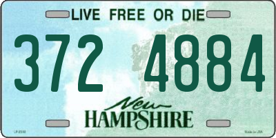 NH license plate 3724884