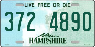 NH license plate 3724890