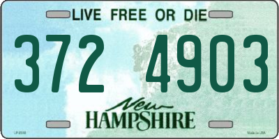 NH license plate 3724903