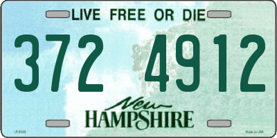 NH license plate 3724912