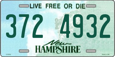 NH license plate 3724932