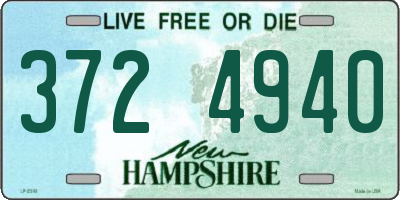 NH license plate 3724940