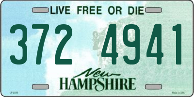 NH license plate 3724941