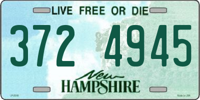NH license plate 3724945
