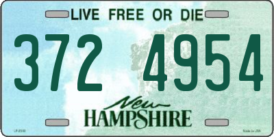 NH license plate 3724954