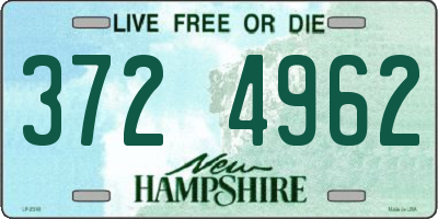 NH license plate 3724962