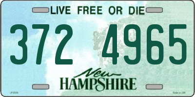 NH license plate 3724965